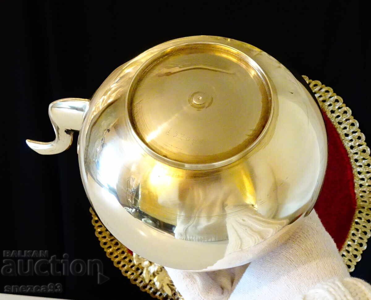 Victorian bronze teapot, jug - 7