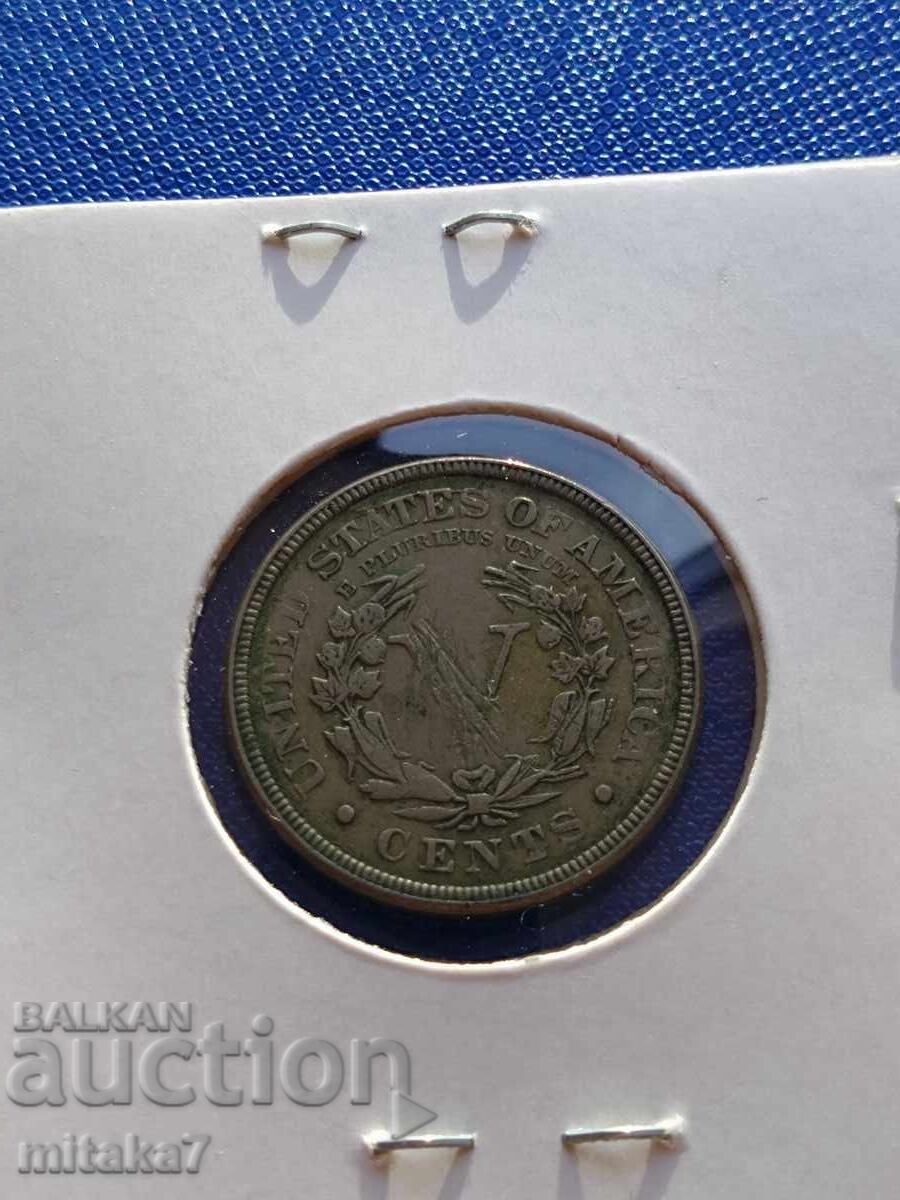 5 Cents 1883, USA with price € 7.00 | 13.69 BGN
