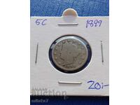 5 цента 1899 година, САЩ