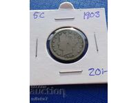 5 λεπτά 1903, ΗΠΑ