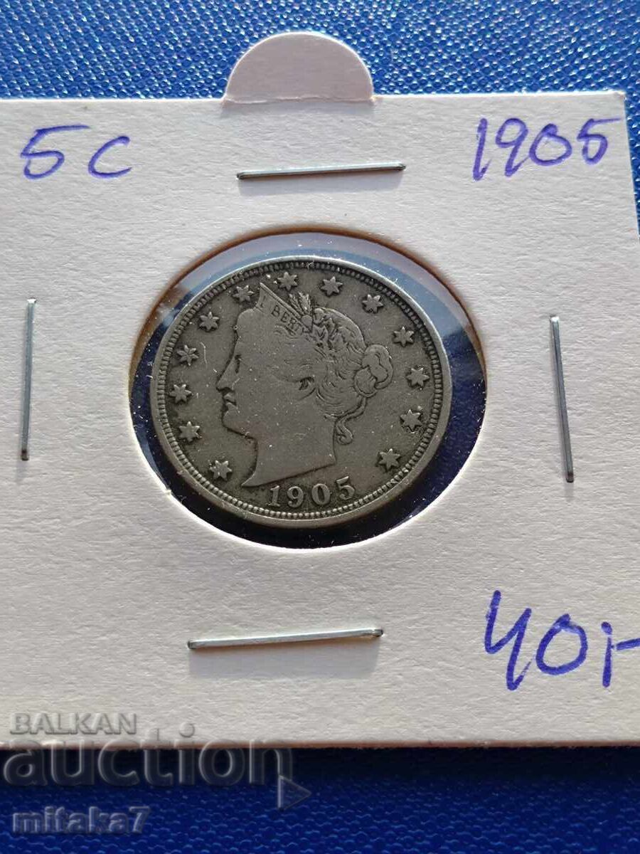 5 Cents 1905, USA