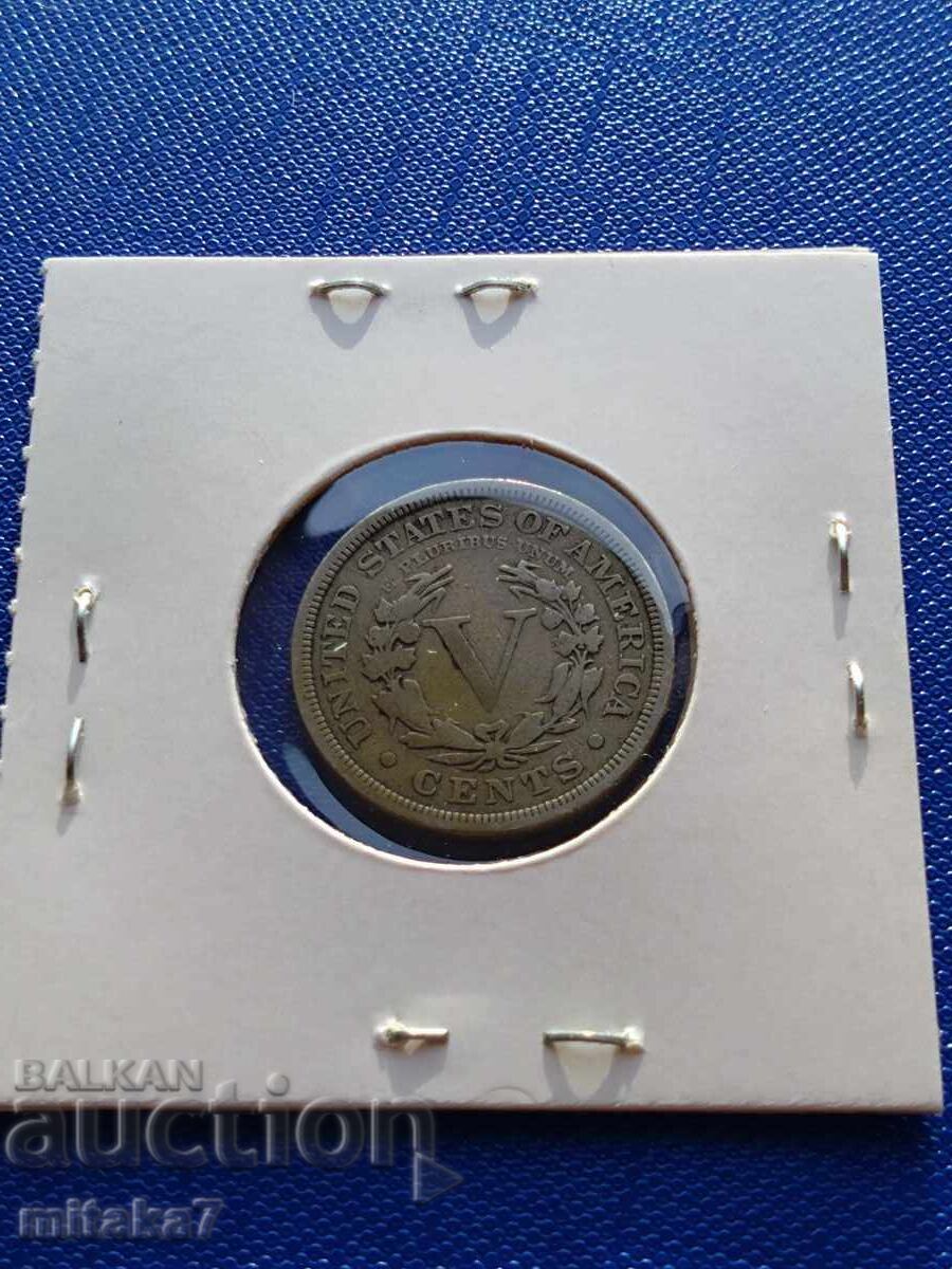 5 цента 1906 година, САЩ с цена € 7.00 | 13.69 лв.