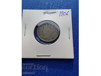 5 cenți 1906 godina, SUA