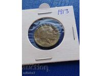 5 cenți 1913, SUA
