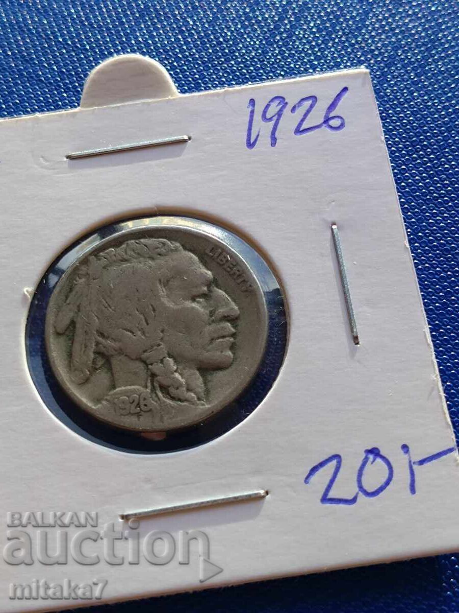 5 цента 1926 година, САЩ