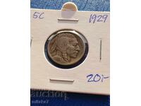 5 цента 1929 година, САЩ
