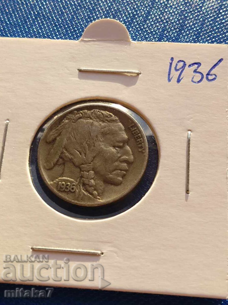 5 λεπτά 1936, ΗΠΑ