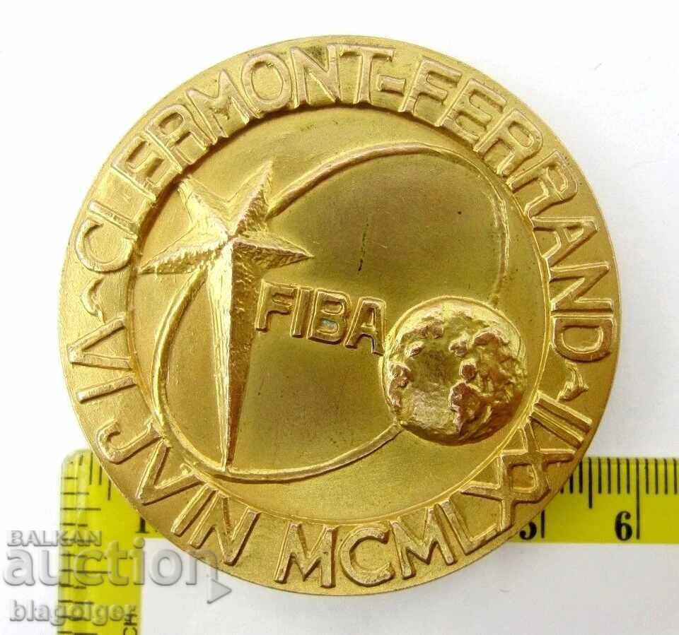 Доставка на 1972 FIBA-Рядък Медал с Позлата-Бакетбол Фестивал на Европа Доставка на 1972 FIBA-Рядък Медал с Позлата-Бакетбол Фестивал на Европа