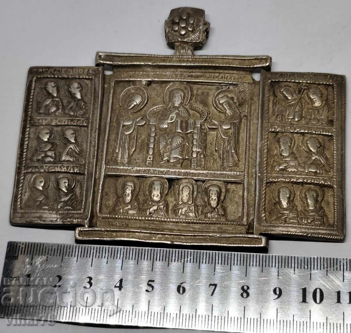 Icoană rusă - triptic - șașan cu preț € 204.51 | 399.99 BGN