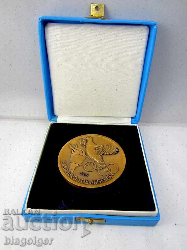 ΕΠΙΣΗΜΟ ΟΛΥΜΠΙΑΚΟ ΜΕΤΑΛΛΙΟ ΣΑΡΑΓΕΒΟ και ΛΟΣ ΑΝΤΖΕΛΕΣ 1984 - 6