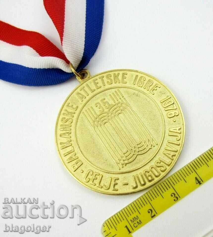 Auction  1976 Balkan Games Ciele, Yugoslavia - Gold Medal - Winner