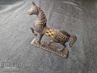 Παλιά Λαμαρινένια Μεταλλική Φιγούρα Αλογάκι