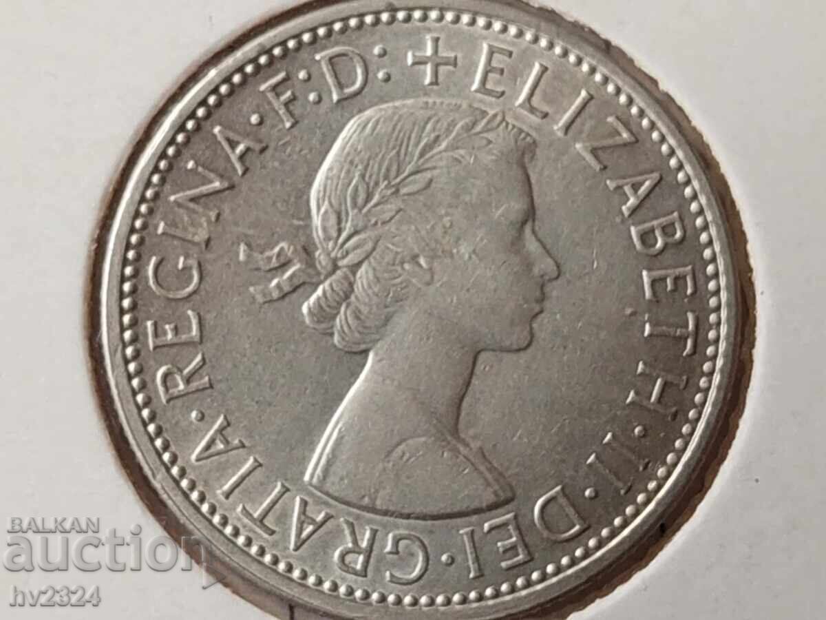 Австралия 2 шилинга (флорин), 1954г. с цена € 25.56 | 49.99 лв.