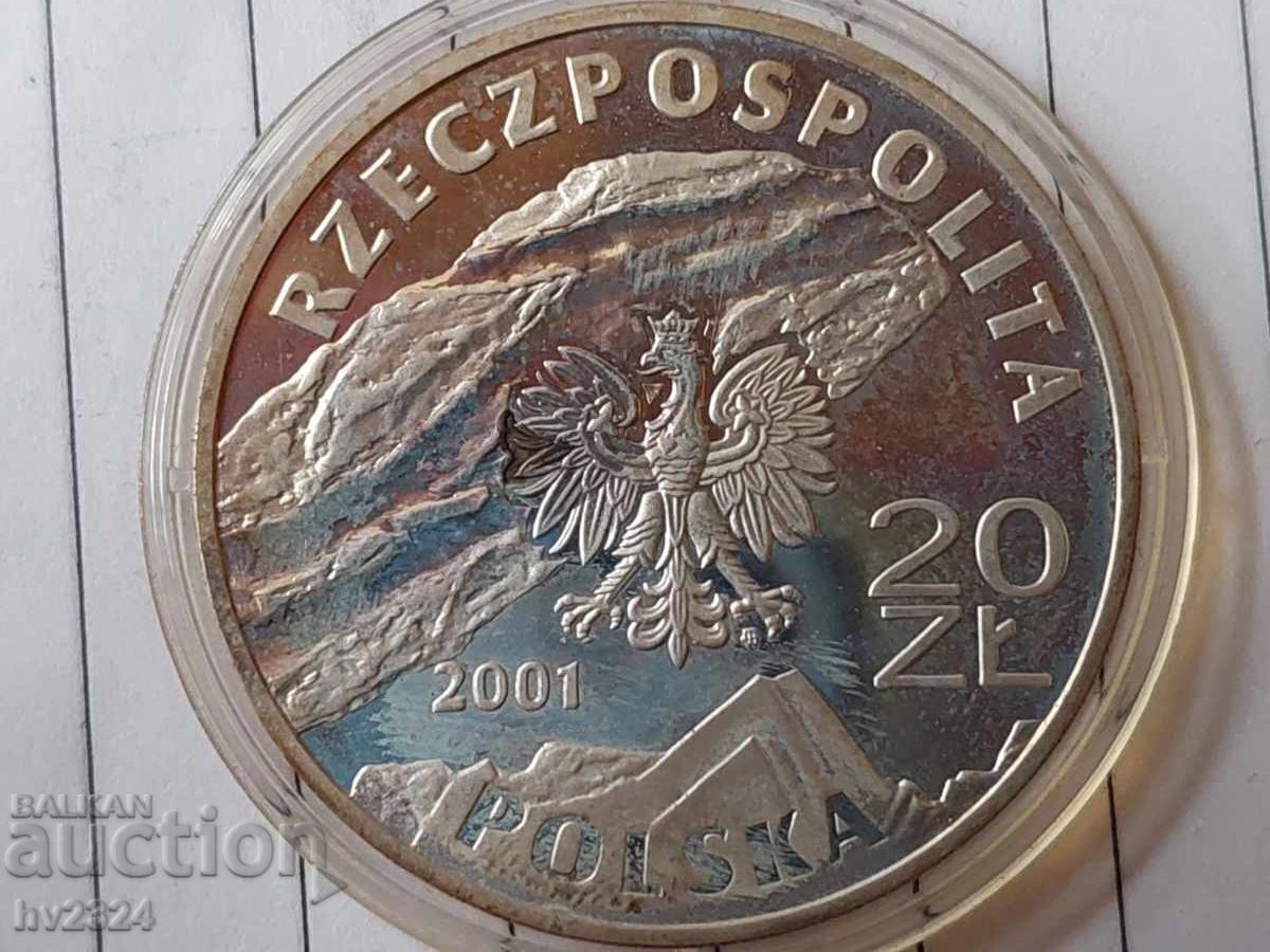 Полша 20 злоти, 2001