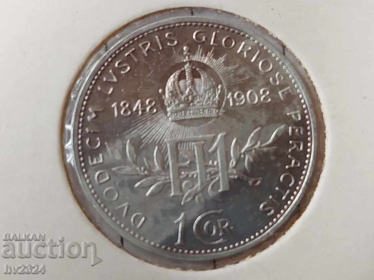 Austria 1 coroană, 1908