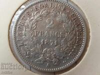 2 Francs 1871, France