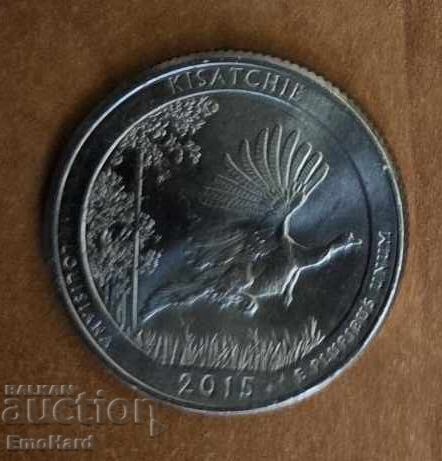 САЩ Красива Америка 1/4 долар 2015 Kisatchie - Louisia P