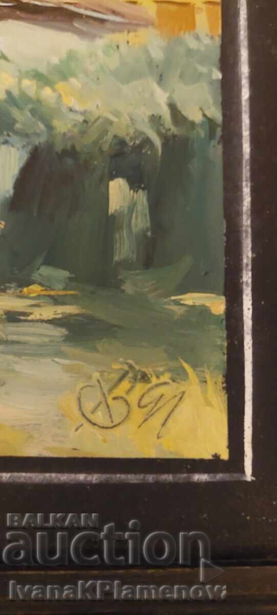 Painting on wooden board 30cm x 25cm for connoisseurs - 5