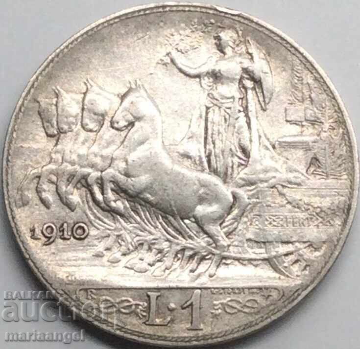 1 liră 1910 Italia Patină de argint - 7 1 liră 1910 Italia Patină de argint - 7