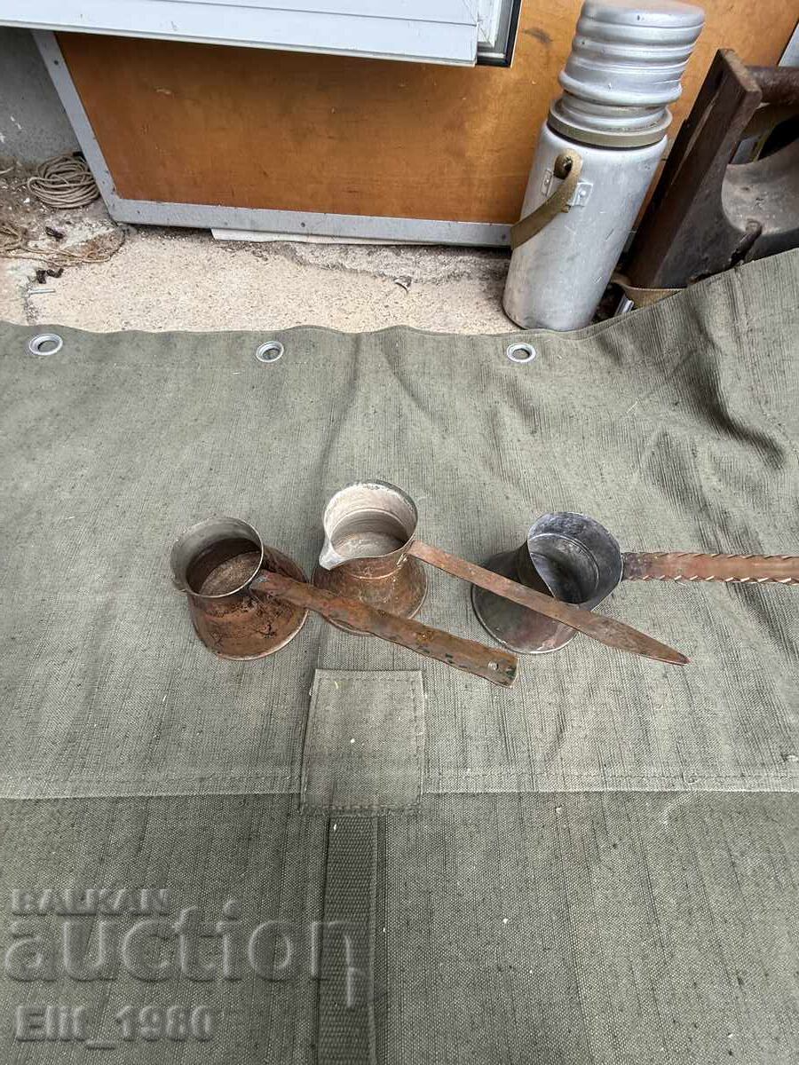 Lot of Copper Cezves for Turkish Coffee with price € 20.45 | 40.00 BGN