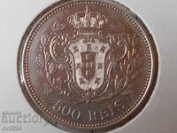 Portugal 500 Reis, 1908