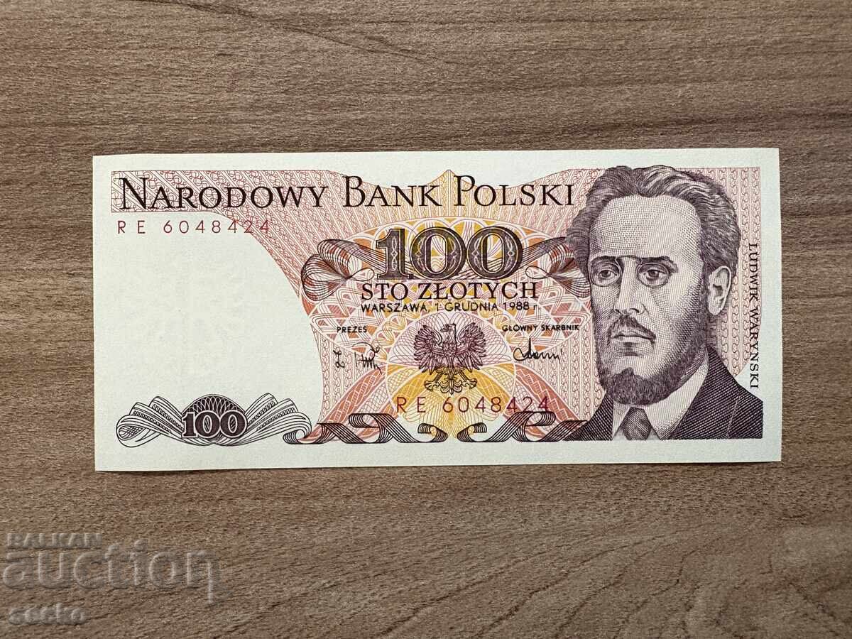 Poland - 100 Zloty (1988) UNC