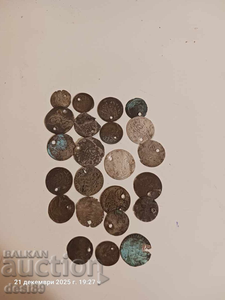 Δημοπρασία Τουρκικά ασημένια νομίσματα 23 τεμάχια