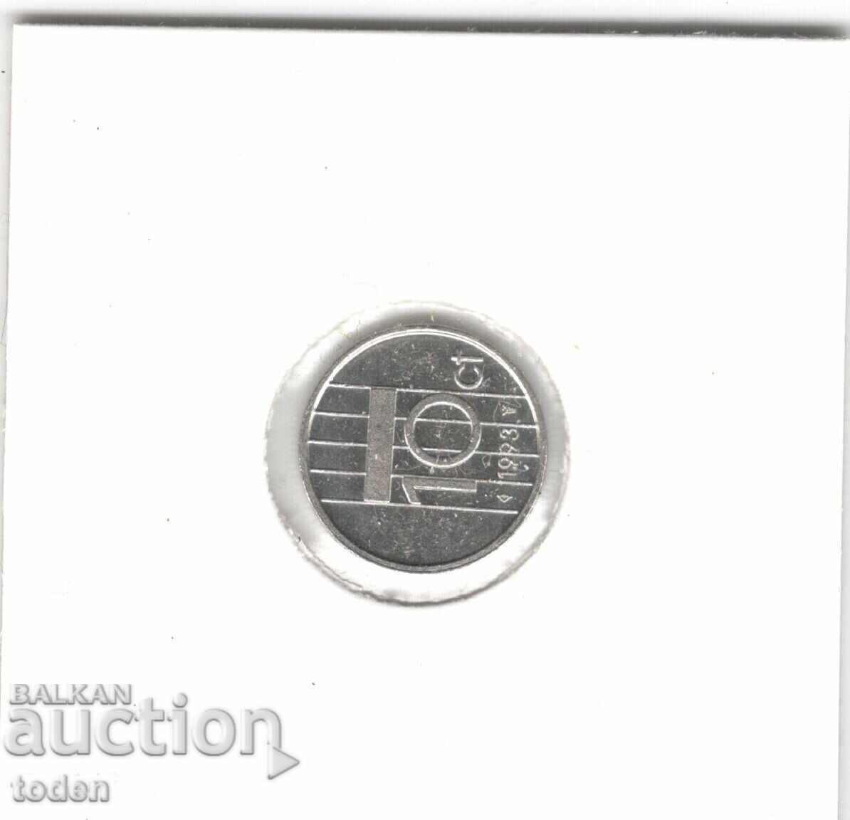 Licitație Olanda - 10 Cenți - 1993 - KM# 203 - Beatrix