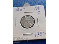 1 dime 1891 an, SUA