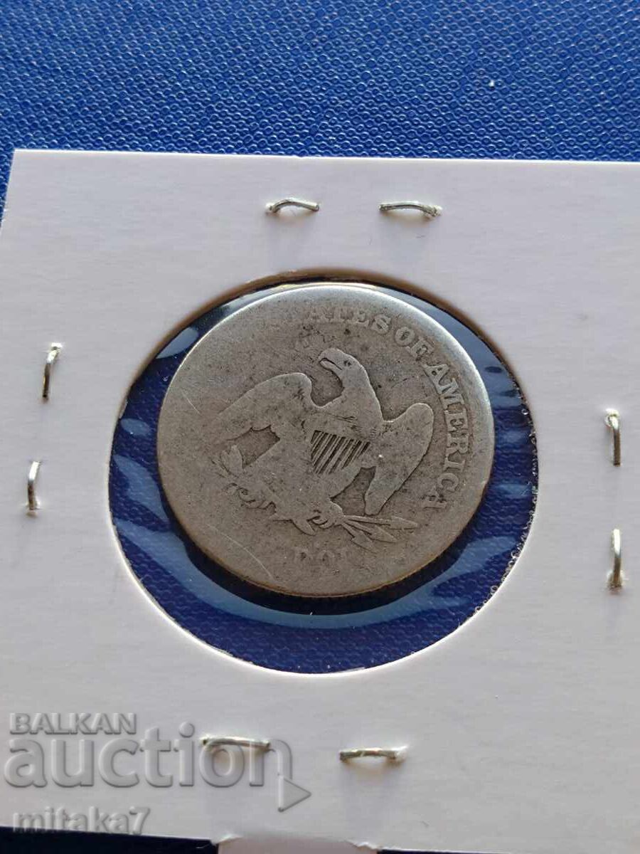 1/4 δολάριο 1858, ΗΠΑ με τιμή € 24.54 | 48.00 BGN