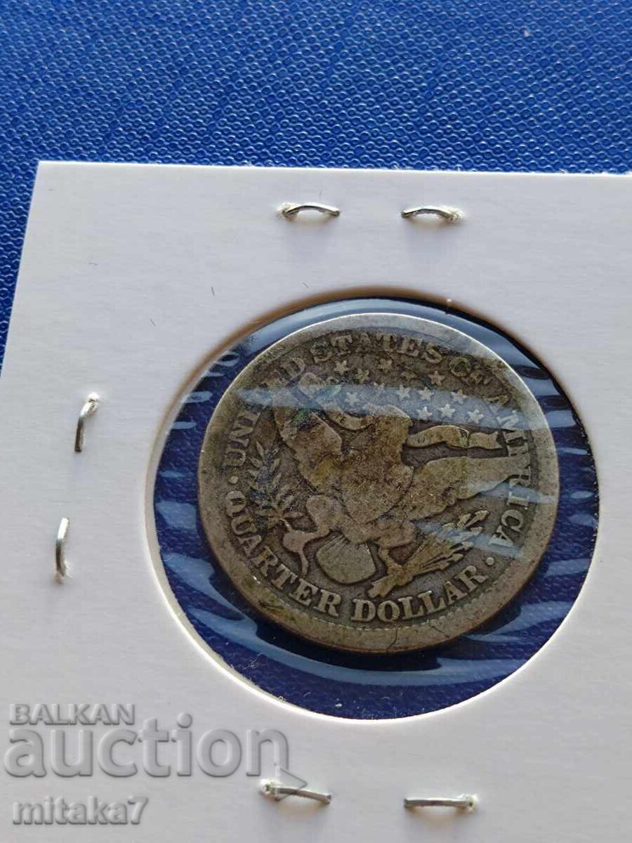1/4 dolar 1893, SUA cu preț € 17.38 | 33.99 BGN