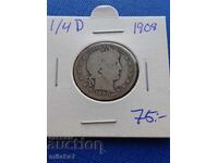 1/4 δολάριο 1908, ΗΠΑ