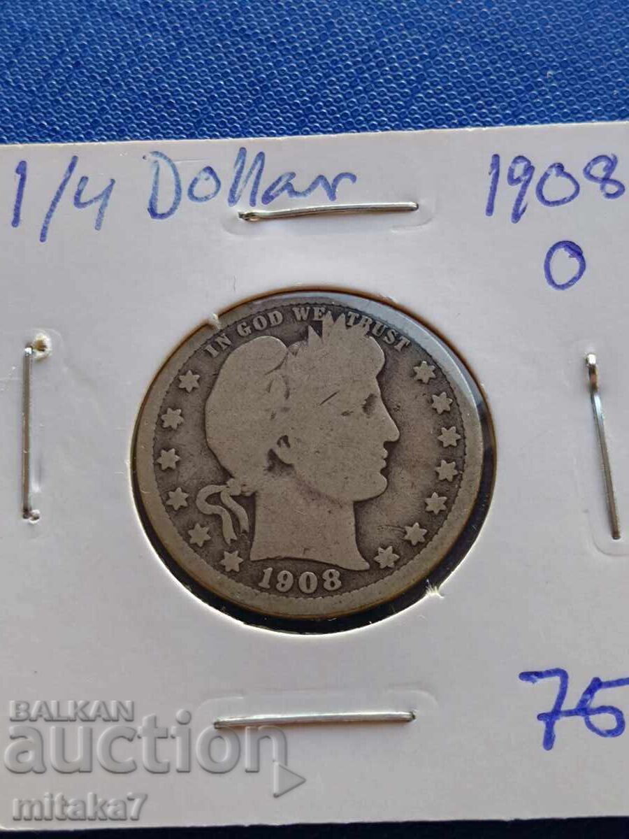 1/4 dolar 1908, SUA