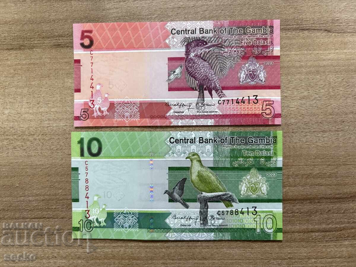 Παρτίδα τραπεζογραμματίων Γκάμπια 5-200 ντάλασι (2023) UNC με τιμή € 30.68 | 60.00 BGN