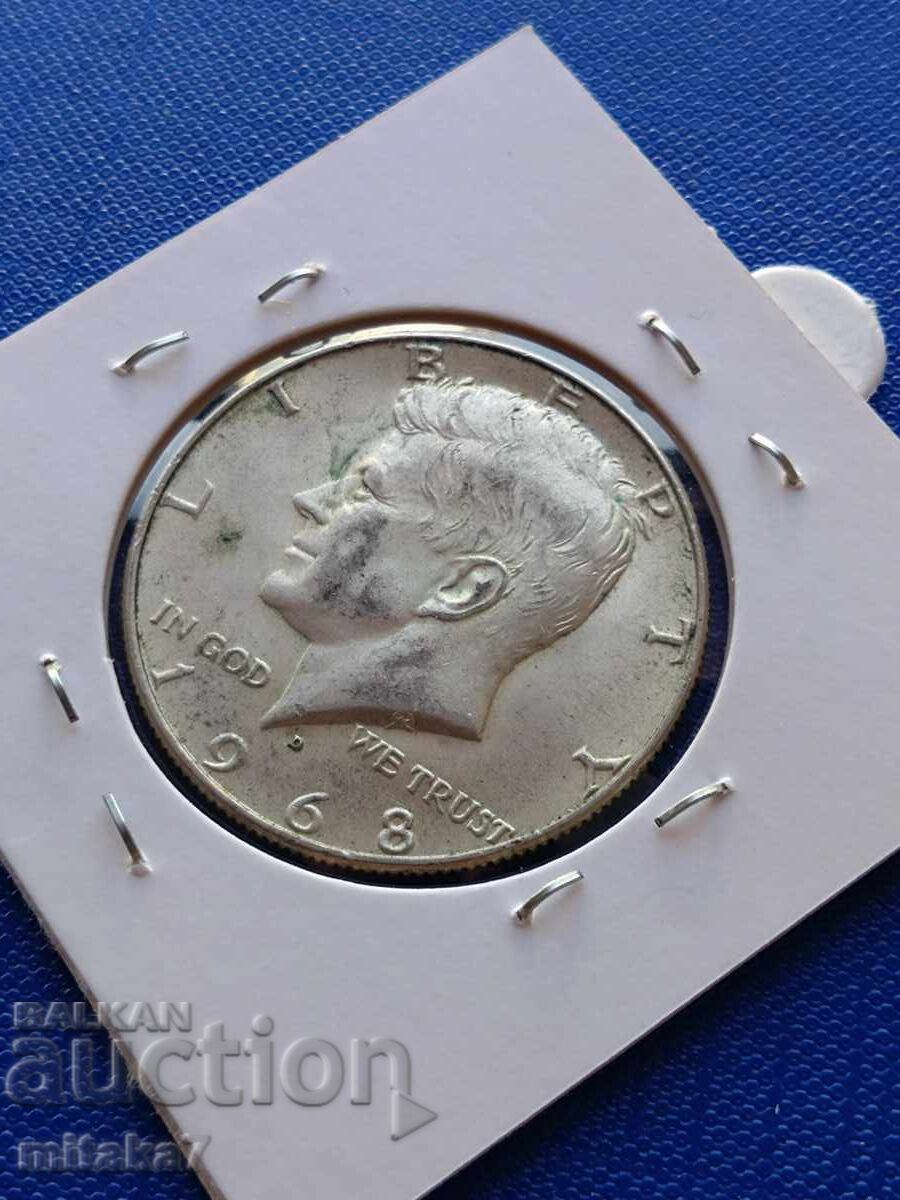 1/2 dolar 1968, SUA