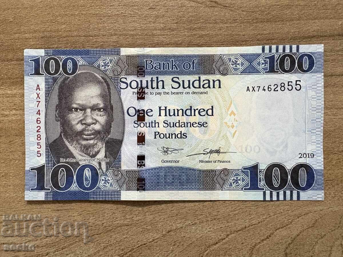 South Sudan - 100 Pounds (2019), UNC