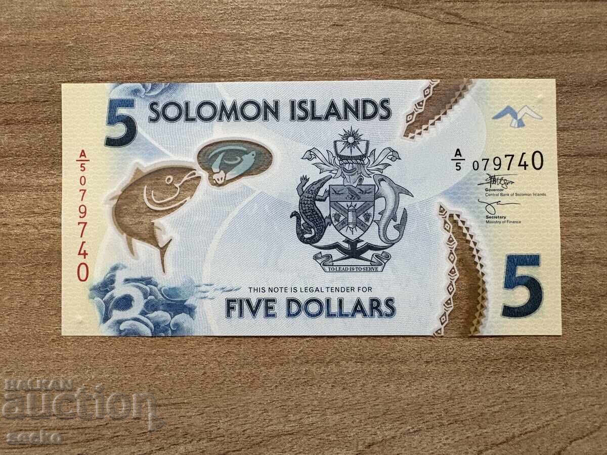 Соломонови острови - 5 долара (2019), UNC
