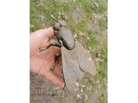 Ръчна изработка Бронзова голяма муха пепелник