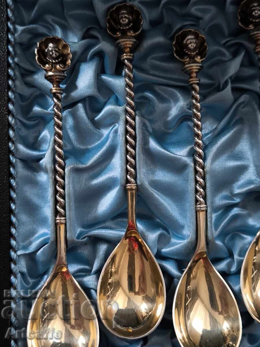 Доставка на Сребърни лъжички, изработени от висококачествено сребро 800