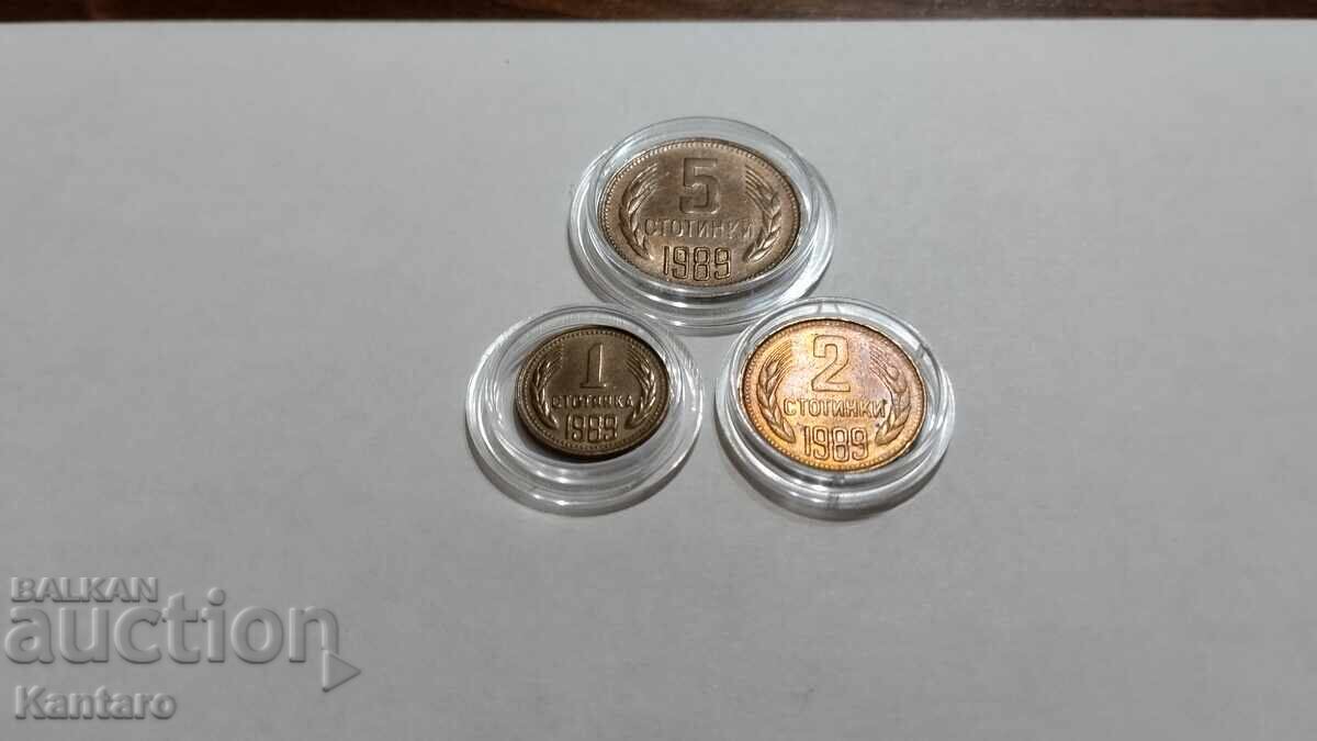 Auction  Coin - BULGARIA - COMPLETE LOT - 1989