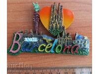 Μαγνητικό σουβενίρ ψυγείου Βαρκελώνη - από λεπτό