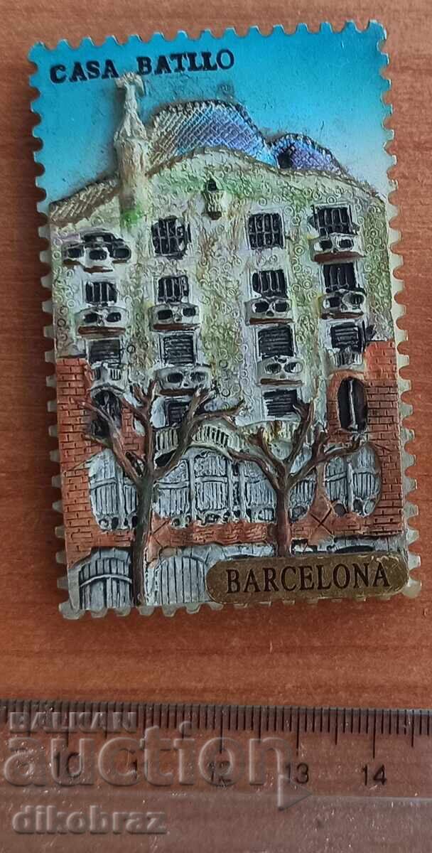 Магнит сувенир за хладилник Барселона