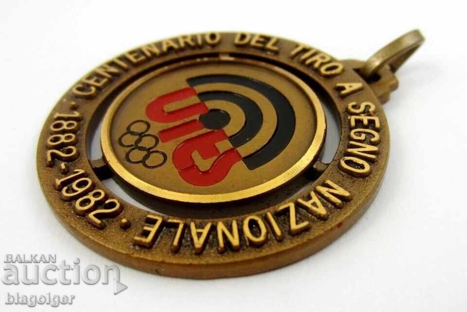 Livrarea Medalie a Uniunii Italiene de Tir 1982 de la Bertoni Livrarea Medalie a Uniunii Italiene de Tir 1982 de la Bertoni