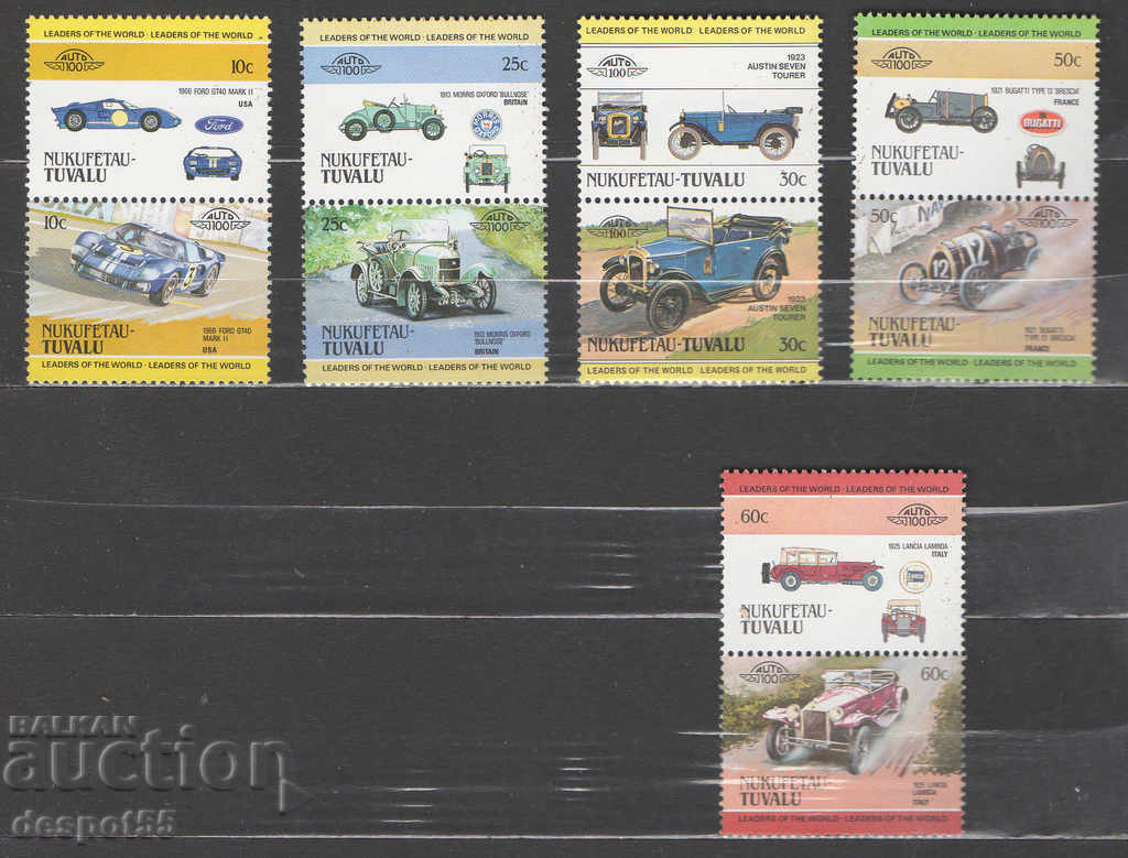 1984. Τουβαλού - Nukufetau. Αυτοκίνητα