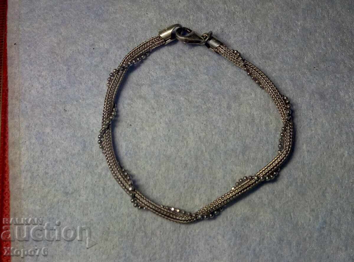 Livrarea Brățară din argint de marcă Argint 925 ITALY cu AURIRE Albă