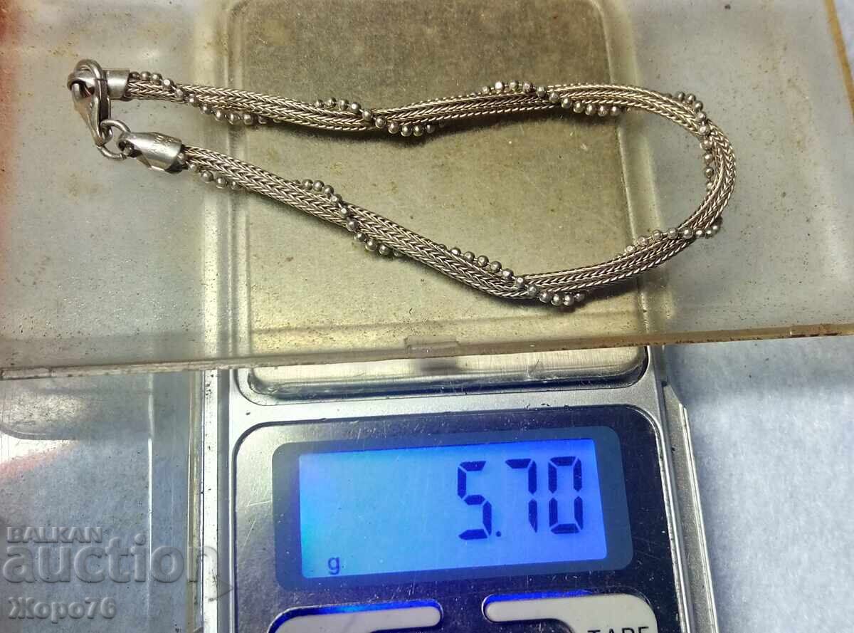 Brățară din argint de marcă Argint 925 ITALY cu AURIRE Albă