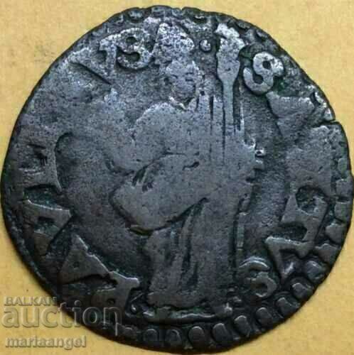 1 σόλδο 1669 - 1779 Λουκά Ιταλίας Αγ. Παύλος/εθνόσημο - σπάνιο με τιμή € 46.00 | 89.97 BGN