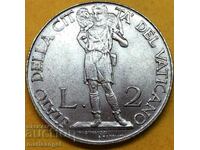 2 lire 1941 Vatican Ioan Botezătorul