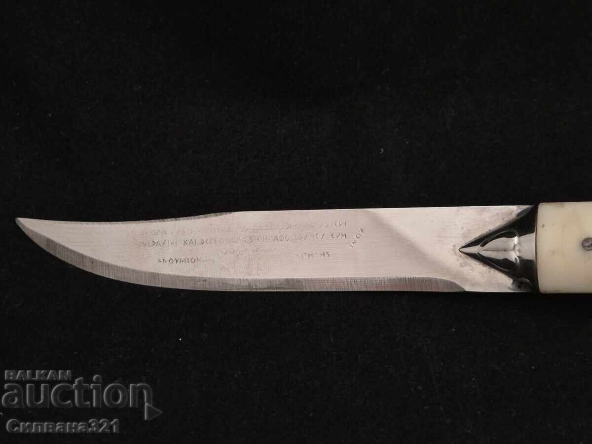 Cuțit, Mâner din Os, Teacă Argintată - 7 Cuțit, Mâner din Os, Teacă Argintată - 7