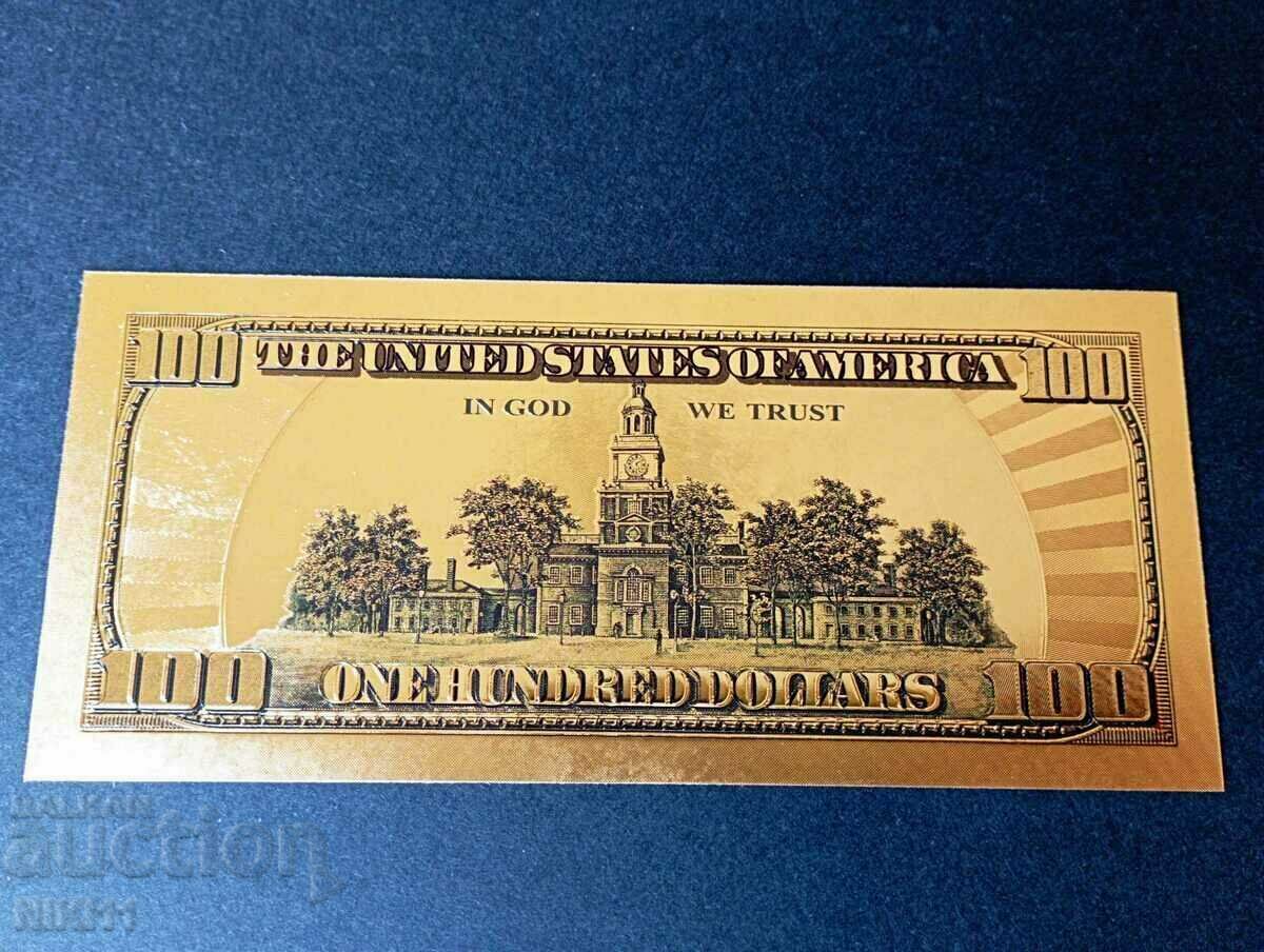 Bancnota 100 de dolari SUA 2003 dolar de aur America cu preț € 2.05 | 4.01 BGN